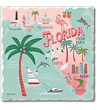 Thirstystone Set of 6 Thick Dark Cork Coasters in Attractive Black Coaster Holder 4.7