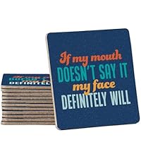 Thirstystone Set of 6 Thick Dark Cork Coasters in Attractive Black Coaster Holder 4.7