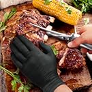 Heavy Duty Poultry Shears - Professional Stainless Steel Kitchen Scissors for Bone, Chicken, Meat, Fish & Vegetables - Spring Loaded (Stainless Steel handles)