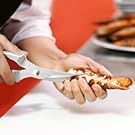 Heavy Duty Poultry Shears - Professional Stainless Steel Kitchen Scissors for Bone, Chicken, Meat, Fish & Vegetables - Spring Loaded (Stainless Steel handles)