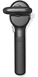 OXO Good Grips Lock & Go Can Opener, Manual Can Opener with Locking Arms and Easy-Release Button, Handheld Kitchen Gadget, Compact Kitchen Utensil for Everyday Use