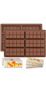 HUAKENER 2 Pcs Mini Fluted Cake Pan, 6-Cavity Fluted Tube Cake Pan, Non-stick Silicone Baking Mold for Cupcakes, Donuts, Cornbread, Brownies, Jellies