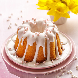 HUAKENER 2 Pcs Mini Fluted Cake Pan, 6-Cavity Fluted Tube Cake Pan, Non-stick Silicone Baking Mold for Cupcakes, Donuts, Cornbread, Brownies, Jellies