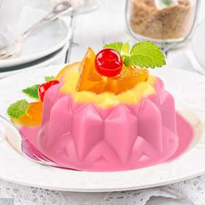 HUAKENER 2 Pcs Mini Fluted Cake Pan, 6-Cavity Fluted Tube Cake Pan, Non-stick Silicone Baking Mold for Cupcakes, Donuts, Cornbread, Brownies, Jellies