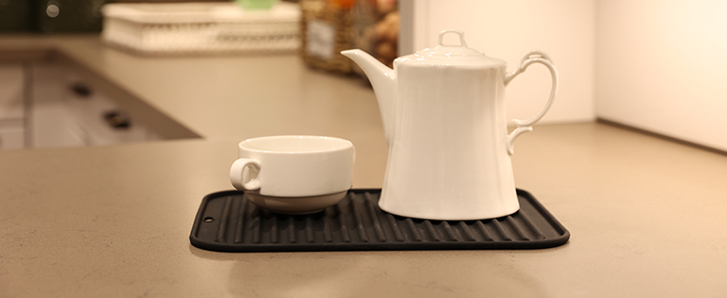 Joyhalo 4 Pack Silicone Trivets for Hot Pots and Pans,480℉ Heat Resistant Trivets for Hot Dishes,Hot Pads for Countertop,Kitchen Potholders,Khaki