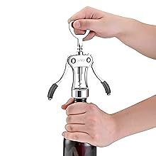 shengshi Wine Opener Zinc Alloy Premium Wing Corkscrew Wine Bottle Opener With Multifunctional Bottles Opener