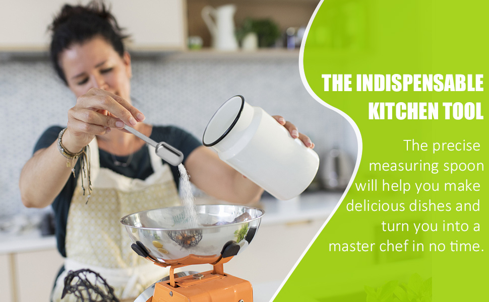 2PCS 1tsp (1/3tbsp, 5ml) Single Measuring Spoon, Stainless Steel Long Handle Individual Teaspoons Only