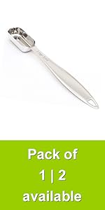 2PCS 1tsp (1/3tbsp, 5ml) Single Measuring Spoon, Stainless Steel Long Handle Individual Teaspoons Only