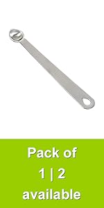 2PCS 1tsp (1/3tbsp, 5ml) Single Measuring Spoon, Stainless Steel Long Handle Individual Teaspoons Only