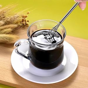 10 inch Stainless Steel Whisk, 5 inches for mixing small amounts of liquids, milkshakes, coffee, juice, etc. 2-piece set (buy 10 inches and get 5 inches as a gift) silver