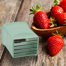 3PCS Fruit Slicer Cup: Strawberry Slicer, Speed Cutter for Banana Grape Egg Rapid & Safe Slicing Kitchen Gadget