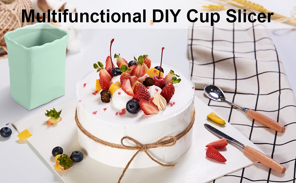 3PCS Fruit Slicer Cup: Strawberry Slicer, Speed Cutter for Banana Grape Egg Rapid & Safe Slicing Kitchen Gadget