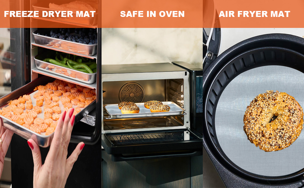 Silicone Baking Mat Roll, Cut to Size Silicone Mat, Non-slip Silicone Pastry Mat, Non-Stick Reusable Air Fryer Liner, Counter Mat, Oven Liner, Freeze Dryer Mat - 12IN x 8FT