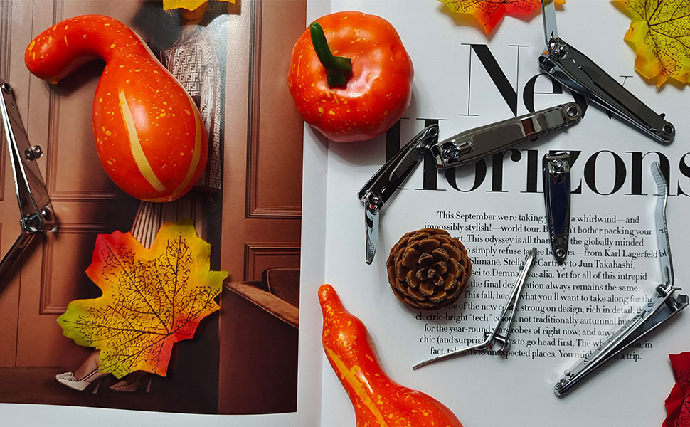 Nail Clippers Set, Ultra Sharp Stainless Steel Fingernail and Toenail Clipper Cutters,Travel Nail Kit for Men Women