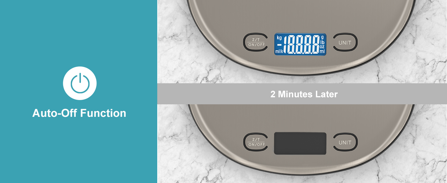 Ultrean High Capacity Food Scale, 33lb Rechargeable Digital Kitchen Scale with LCD Display, Slim & Lightweight Design, 1g Precise Graduation, Weight Grams and Ounces for Cooking, Baking & Meal Prep