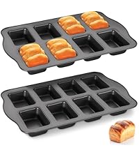 HONGBAKE 2 Pack Half Sheet Baking Pans,Non Stick Baking Sheet for Oven, 57% Thicker Carbon Steel Cookie Sheets for baking, 17.5