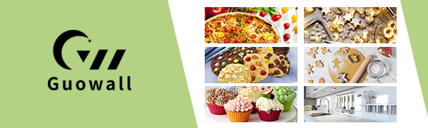 Guowall 6 Pack Seamless Cake Ring Molds Stainless Steel Mousse Rings 3 Inch Round Pastry Cutter for Baking (Includes 6 Rings 1 Pusher and 1 Lifter)