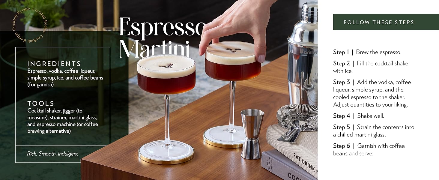 Barillio Black Bartender Kit - Stainless-Steel Cocktail Shaker Set w/Black Bamboo Stand - Mixology Bar Tools w/Drink Shaker, Mixer and Muddler for Cocktails - Home Bar Accessories - 23-Pc Bar Set