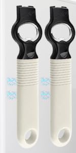 2-Pack Soda Can Opener and Beer Bottle Opener Bartender with Good Grip Silicone Handle, Pop Top Can Tab Opener for Long Nails, Bottle Opener for Arthritic Hand and Seniors, Purple