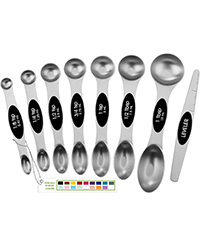 Spring Chef XL Dough Blender Tool For Baking, Heavy Duty Pastry Blender, Stainless Steel Pastry Cutter with Durable Blades, Dough Mixer, Butter Cutter for Easy Mixing, Dishwasher Safe - Aqua Sky