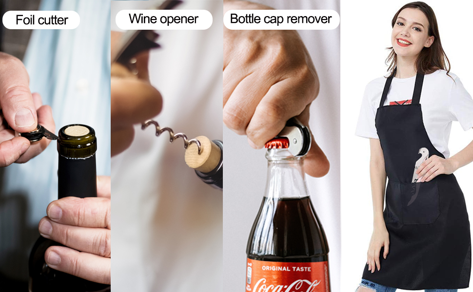 HYZ Wine Opener Bulk 20-Pack for Bartender, Professional Waiter Corkscrew Wine Key for Servers & Restaurant, Double Hinged Wine Bottle Opener with Foil Cutter, Commercial Bulk Set, (Multicolor)