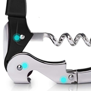 HYZ Wine Opener Bulk 20-Pack for Bartender, Professional Waiter Corkscrew Wine Key for Servers & Restaurant, Double Hinged Wine Bottle Opener with Foil Cutter, Commercial Bulk Set, (Multicolor)