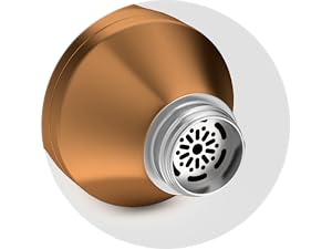 Elevated Craft Hybrid Cocktail Shaker - Premium Vacuum Insulated Stainless Steel Copper Cocktail Shaker - Innovative Measuring System - Martini Shaker for the Home Bartender - 28oz Total Volume