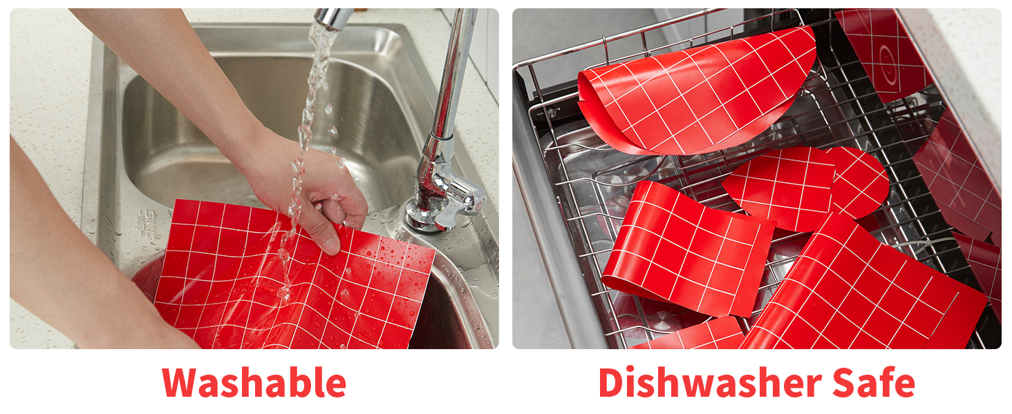 Silicone Baking Mat Roll 16IN*5FT Free Cutting, Non-Slip Pastry Mat, Non-Stick Reusable Air Fryer Liner, Oven Liners, Freeze Dryer Mat, Easily Cut to Size Fit All Ovens Pans Tins Dishes