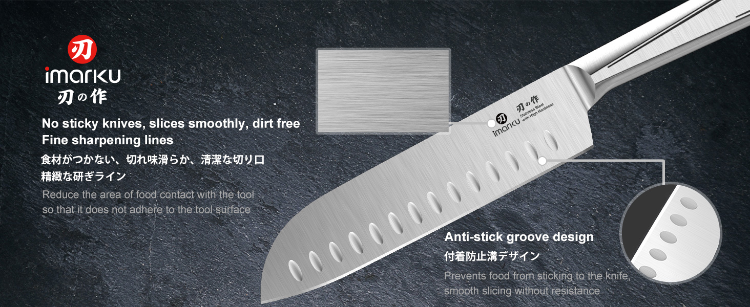 Knife Sets for Kitchen with Block imarku G14 Japanese Knife Set Stainless Steel Kitchen 14pcs, Built-in Sharpener, Sharp Knives with Non-slip Ergonomic Handle - Dishwasher Safe, Home Essential Gifts