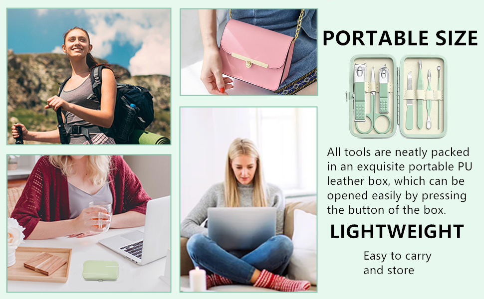 Manicure Set Nail Clipper Set Women Men Nail Clippers Kit Nail Care Kit Toenail Fingernail Cutters Personal Care Tools Manicure Pedicure with Travel Case Nail Grooming Kit Gifts for Women Men