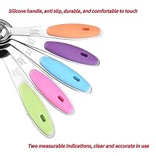 10 Pcs Measuring Cups and Spoons Set,Stackable Metal Measure Cup for Measuring Dry and Liquid Ingredients,Used Kitchen Dry Food, Cooking Baking Measurements