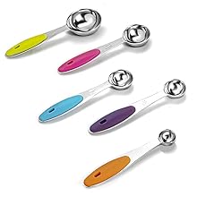 10 Pcs Measuring Cups and Spoons Set,Stackable Metal Measure Cup for Measuring Dry and Liquid Ingredients,Used Kitchen Dry Food, Cooking Baking Measurements