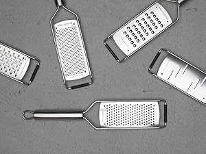 Microplane Professional Series Kitchen Grater new Extra Coarse for Potato, Zucchini, Carrot, Apple, Cabbage and Cheese with Stainless Steel Blades - Made in USA