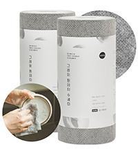 DEARCUS One Day Scrubber Disposable Dishcloth Sheets – Odor-Free Lint-Free Non-Scratch Melt-Blown PP Cleaning Cloths for Dishes, Cookware, Cooktop & Bathroom | Gray, 1 Pack 60 Sheets (~2 Month Supply)