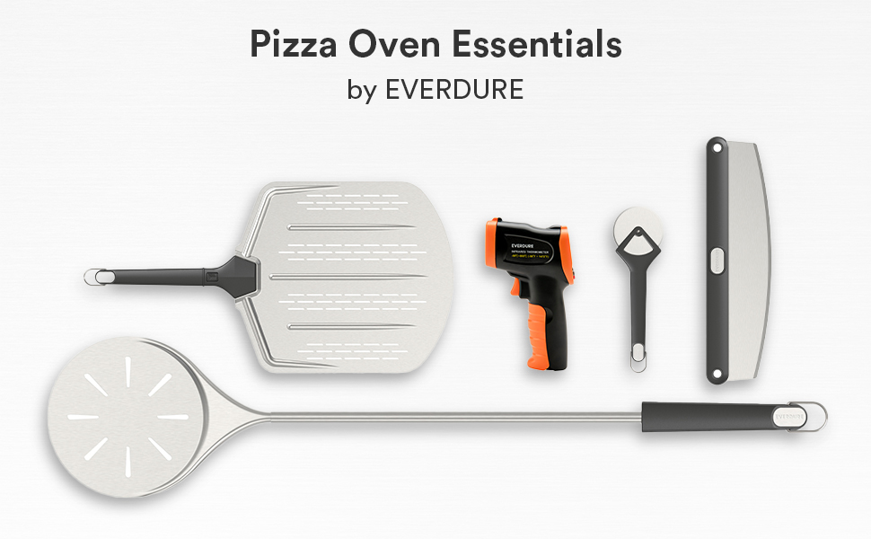 Everdure Pizza Cutter Wheel - Powerful One-Cut Stainless Steel Blade, Durable and Comfortable Grip, Protective Case Included, Dishwasher Safe, Ideal for Pizza Lovers, Chefs, Cooks, Bakers