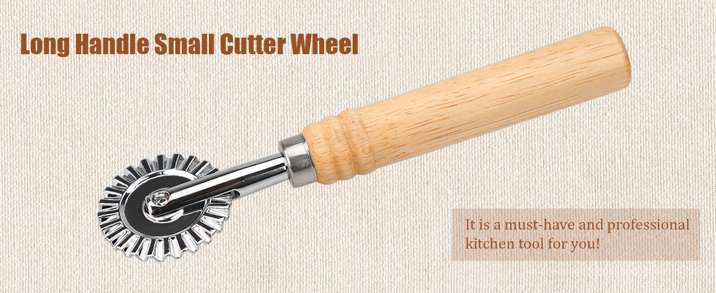 Pastry Cutter Double Wheel - Exquisite Wooden Handle, Perfect for Pasta, Pizza, Ravioli, Cookie -Cheese Slicers Enhance Your Culinary Artistry