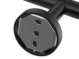 USHOWER Matte Black Bathroom Hardware Set, Modern 24-Inch Towel Bar Set Wall Mounted, Durable SUS304 Stainless Steel Bathroom Accessories Set, 4-Piece