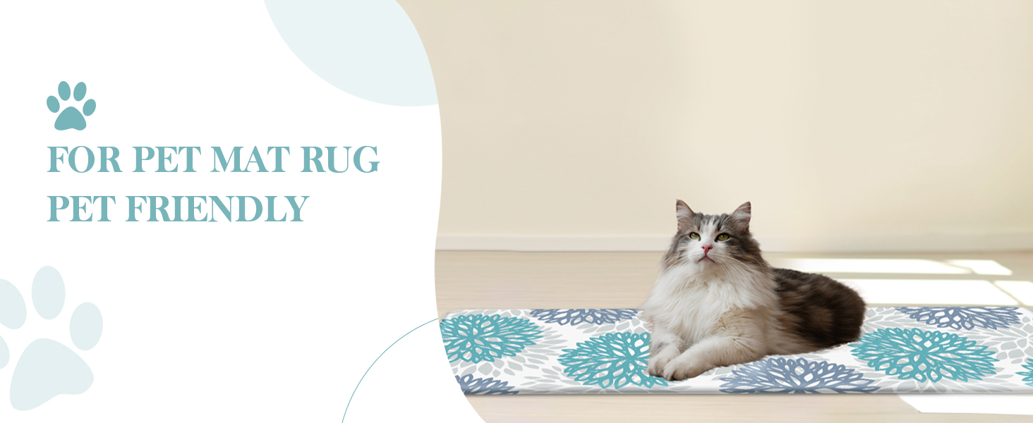 Teal Kitchen Mats Set of 2 Cushioned Anti Fatigue Kitchen Rugs Non Slip Waterproof Runner Memory Foam Kitchen Floor Mat Comfort Standing Mat for Sink,Office,Laundry