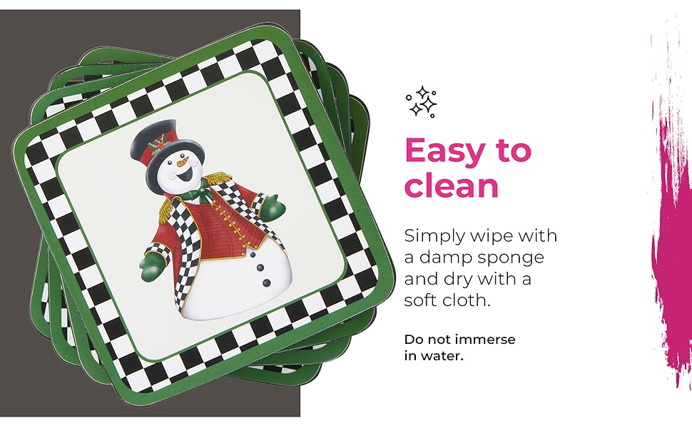 Pimpernel Black & White Collection Coasters, Set of 6 – 4