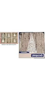 Pimpernel Black & White Collection Coasters, Set of 6 – 4