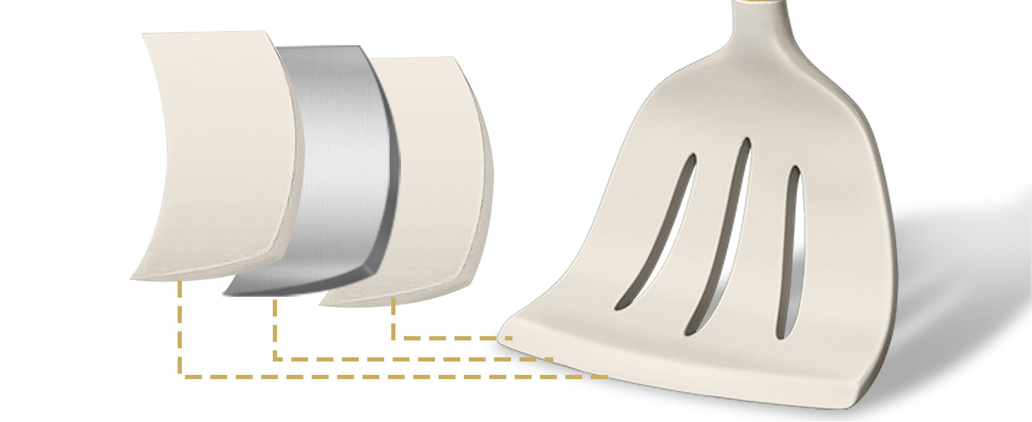 Thickened Silicone Cooking Utensils Set- Umite Chef Khaki Kitchen Utensils Set, 34PCS Heat Resistant Kitchen Gadgets Tools Set with Grater, BPA-Free Kitchen Spatula Set for Nonstick Cookware