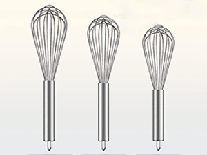 Polly Online Stainless Steel Whisk Set, 3 Packs Balloon Whisk for Cooking, Whisking, Blending (8