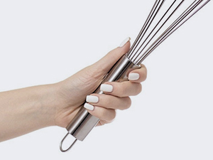 Polly Online Stainless Steel Whisk Set, 3 Packs Balloon Whisk for Cooking, Whisking, Blending (8