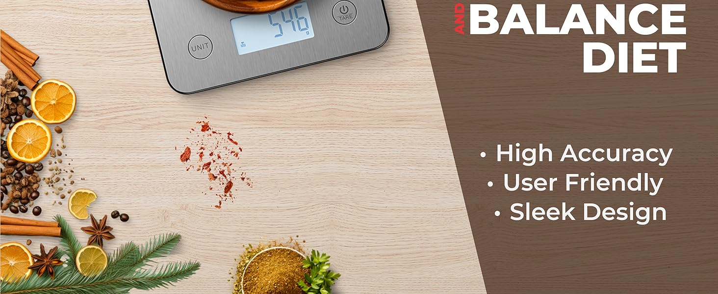 Smart Food Scale for Meal Prep – Digital Kitchen Scale with App, Calorie & Macro Tracking, Nutritional Calculator, Portion Control, Grams & Ounces, Healthy Cooking & Weight Loss