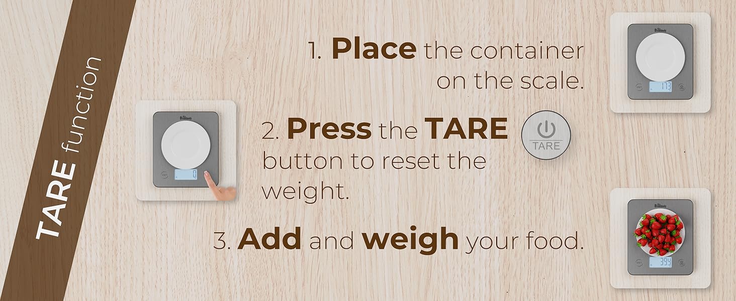 Smart Food Scale for Meal Prep – Digital Kitchen Scale with App, Calorie & Macro Tracking, Nutritional Calculator, Portion Control, Grams & Ounces, Healthy Cooking & Weight Loss