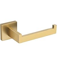 TQKAG 6-Piece Bathroom Towel Bar Sets Brushed Gold 23.6 inch Towel Bar Stainless Steel Towel Ring Coat Hook and Toilet Paper Holder Bathroom Hardware Set Wall Mounted Bathroom Accessories Kit