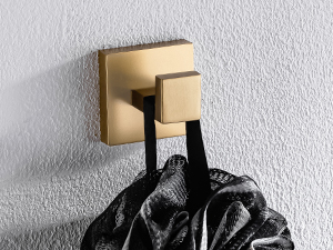 TQKAG 6-Piece Bathroom Towel Bar Sets Brushed Gold 23.6 inch Towel Bar Stainless Steel Towel Ring Coat Hook and Toilet Paper Holder Bathroom Hardware Set Wall Mounted Bathroom Accessories Kit