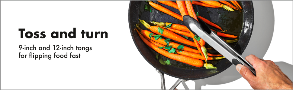 OXO Good Grips 2-Piece Tongs with Nylon Heads Set