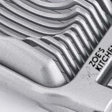 Zoe's Kitchen Good Grip Egg Slicer for Hard Boiled Eggs Heavy Duty Professional Large Aluminum Egg Slicer with Stainless Steel Wires Kitchen Aid Egg, Strawberry Slicer Hard Boiled Egg Cutter (Golden)