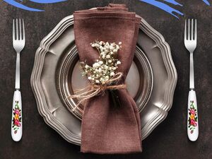 12Pcs Stainless Steel Forks Silverware Set - Reusable Silverware Dinner Forks for Restaurant Ceramic Long Handle Fork Cutlery Set - Dessert Forks and Spoons for Home Kitchen Silverware Forks Set